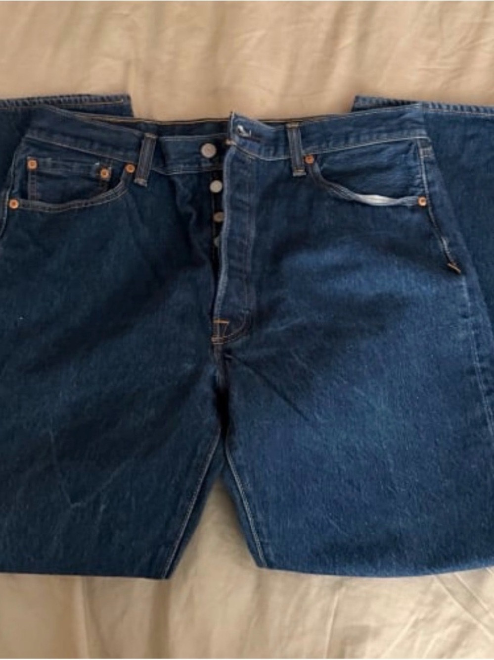 Wrangler Men's Straight 501 Fit Dark Indigo Jeans